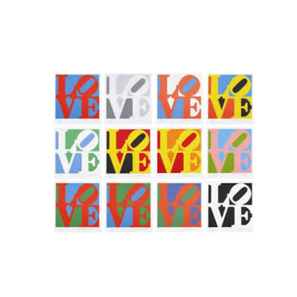 Robert Indiana, The Book of Love (Portfolio of 12 Screenprints) 1996 LYNART STORE