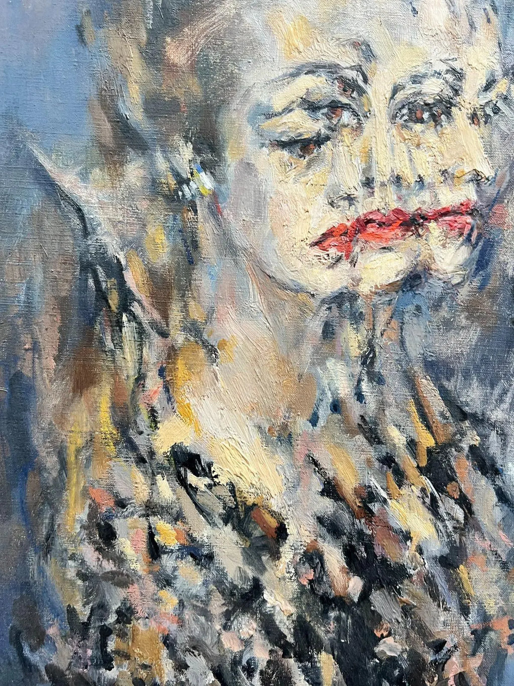 Robert Lapoujade - Portrait de Jeanne Moreau (1967) L.Y.N.A.R.T Store