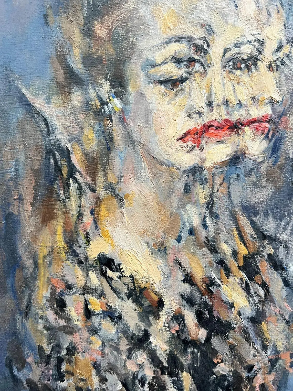 Robert Lapoujade - Portrait de Jeanne Moreau (1967) L.Y.N.A.R.T Store