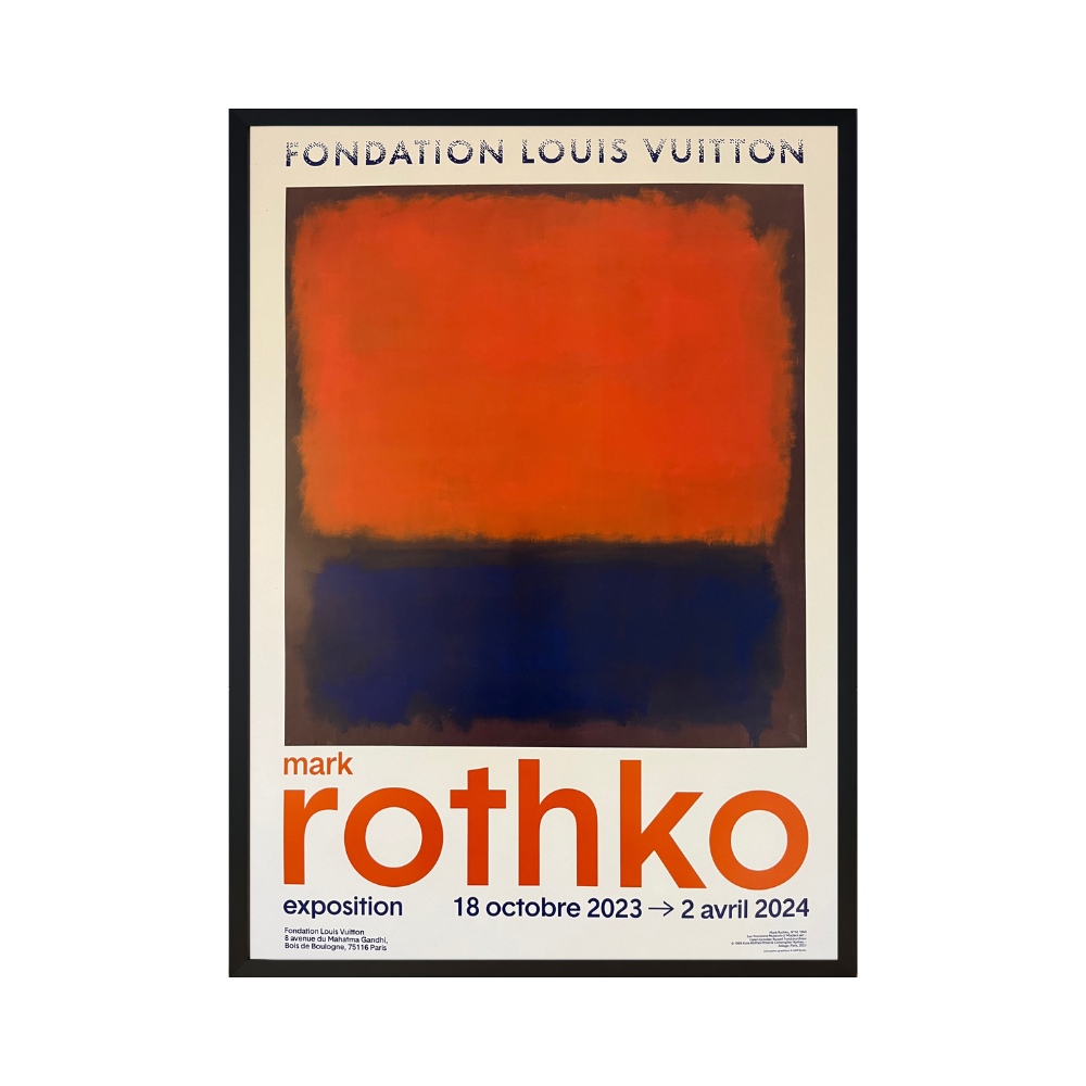 Mark Rothko - Impresión original de la exposición - FONDATION VUITTON PARIS - 2023