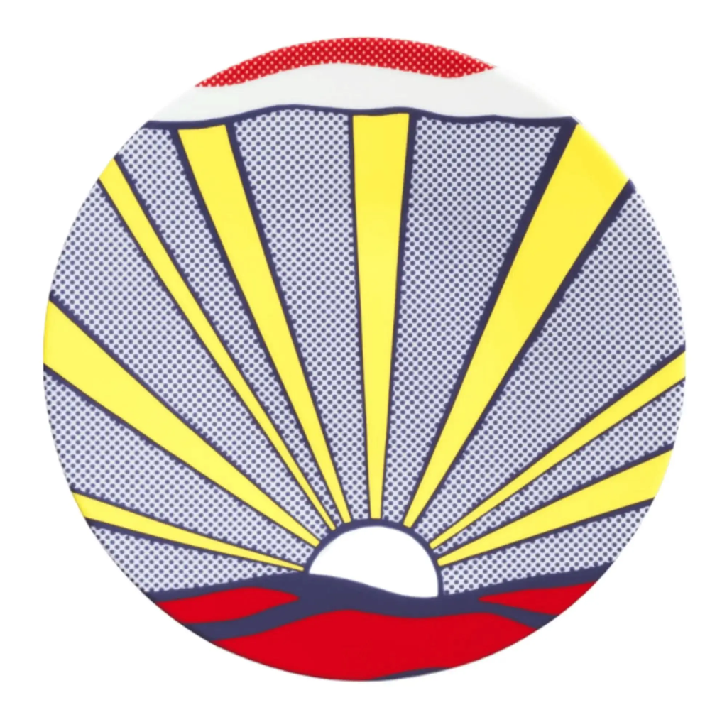 Roy Lichtenstein Porcelain Plate – "Sunrise" LYNART STORE