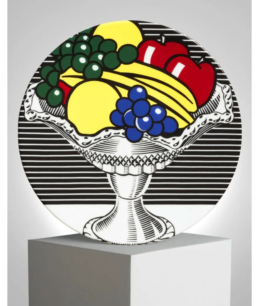 Roy Lichtenstein Porcelain Plate – "Still Life with Crystal Bowl" LYNART STORE
