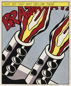 Roy Lichtenstein, As I Opened Fire (triptych) 1966 LYNART STORE