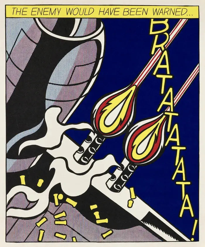 Roy Lichtenstein - As I Opened Fire (triptych) 1966 - LYNART Roy Lichtenstein - As I Opened Fire (triptych) 1966 - LYNART