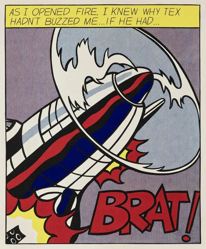 Roy Lichtenstein, As I Opened Fire (triptych) 1966 LYNART STORE