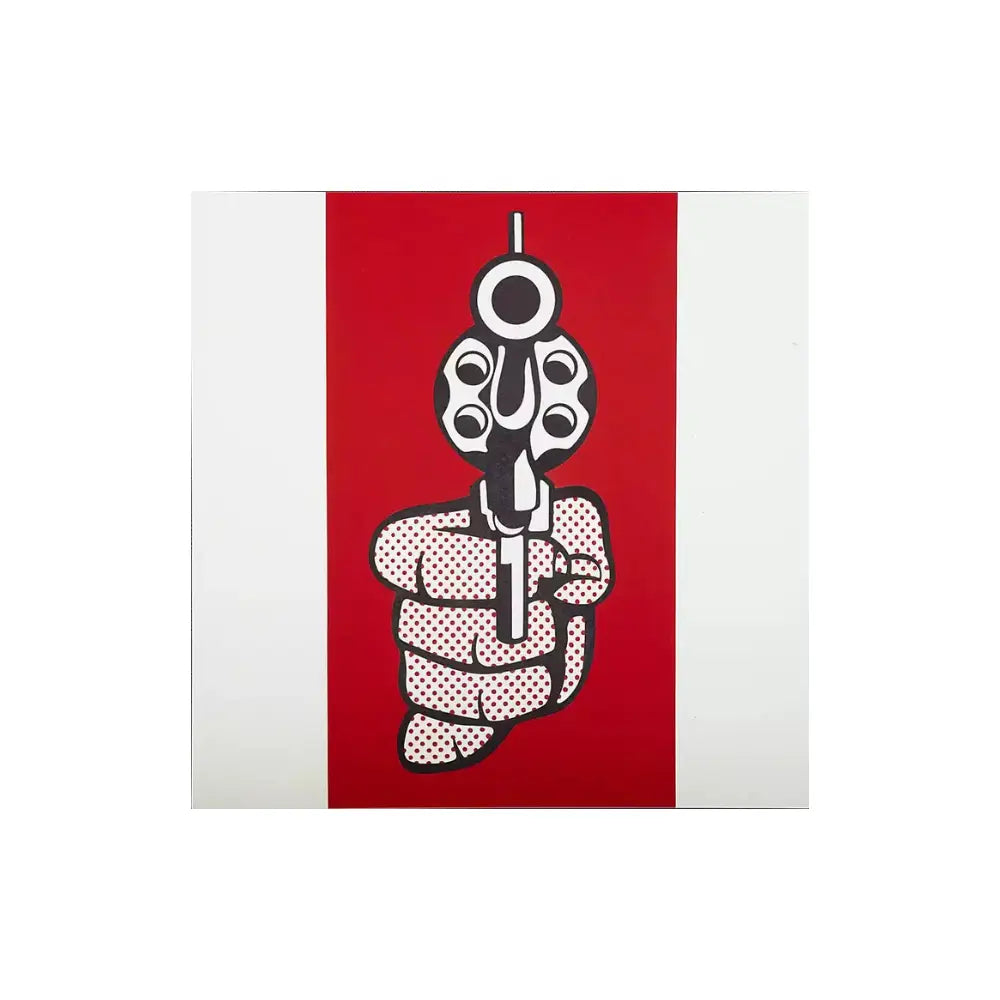 Roy Lichtenstein, Pistol from Banner, Multiples Calendar (1969) - screenprint