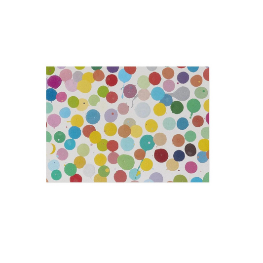 Damien Hirst - The Currency Postcards - screen–printed with a vibrant Currency Dot design