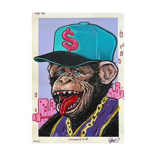 SHEM - Monkeys - Dessin original L.Y.N.A.R.T Store