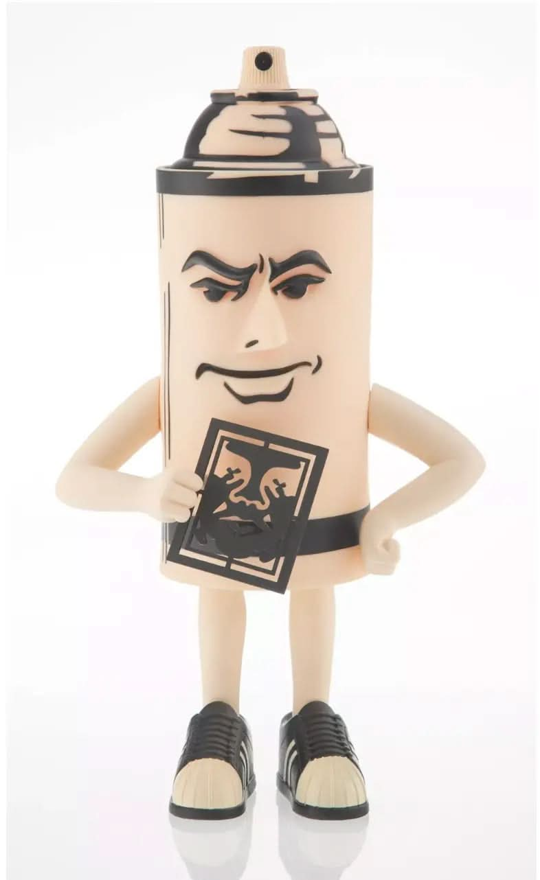 SHEPARD FAIREY, Mr Spray (black) (2010) - Painted molded vinyl