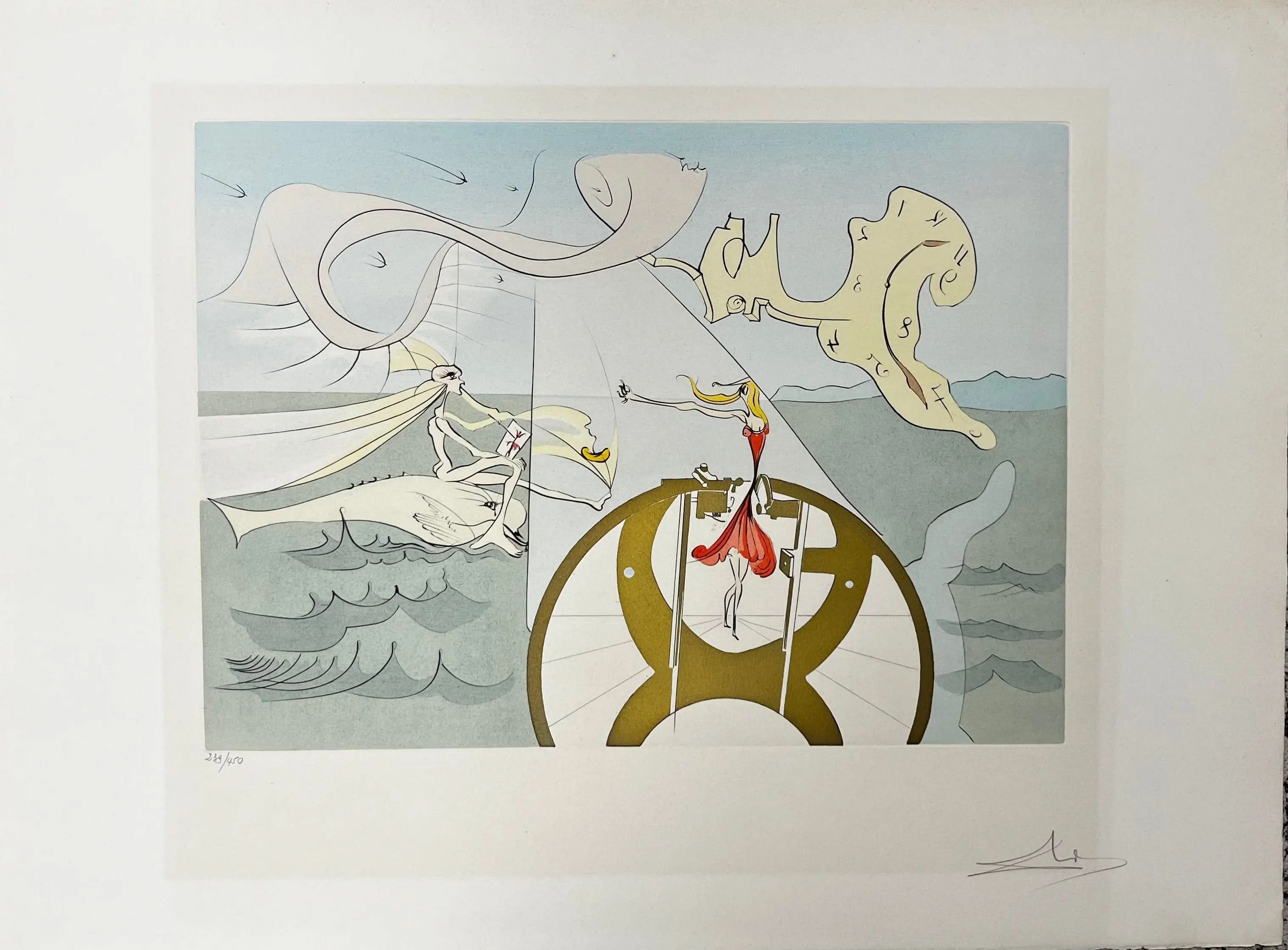 Salvador Dalí – La Machine à Coudre (1975) | Signed – LYNART STORE