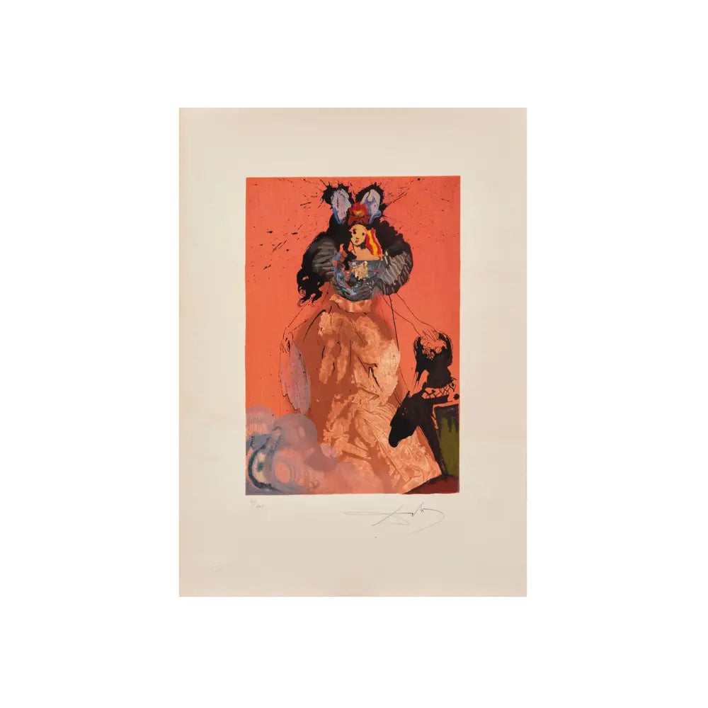 Salvador Dali,Dulcinea (Dulcinée) del Toboso (1971) - Lithograph in colors