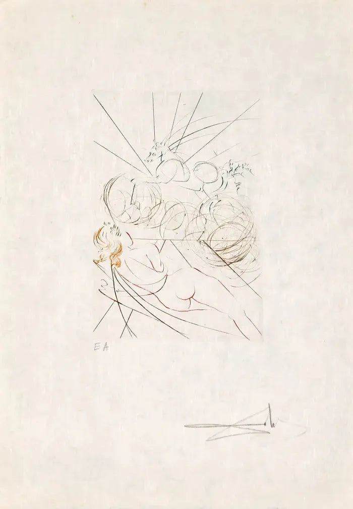 Salvador Dali,Le Triomphe – La Parade – L’Adoration – Hippofemme (from Femmes et chevaux) 1973 LYNART STORE