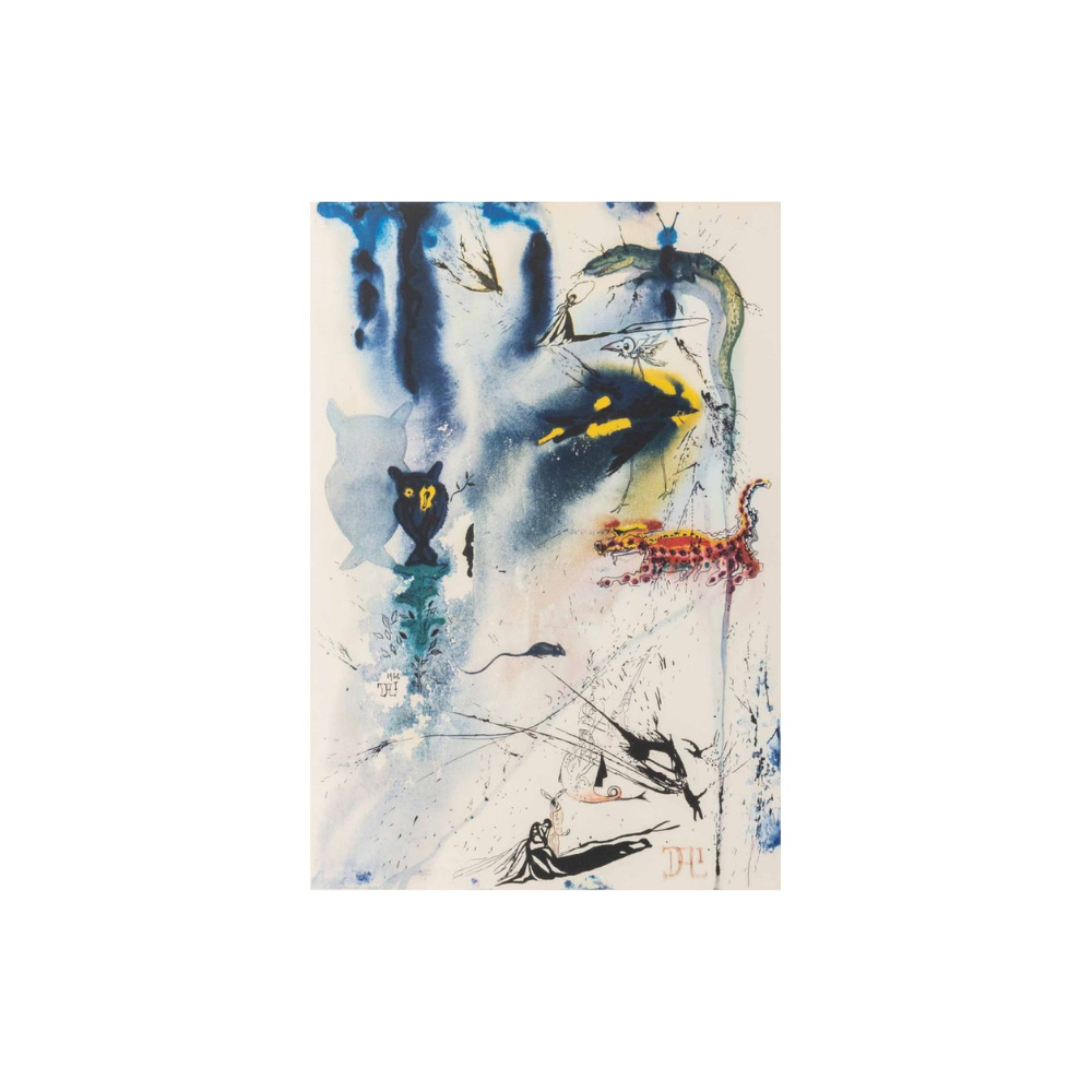Salvador Dalí – Alice’s Adventures in Wonderland — Plate III (1969)