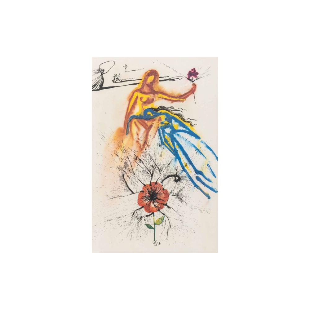 Salvador Dalí – Alice’s Adventures in Wonderland — Plate IX (1969)