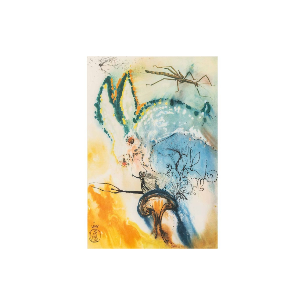Salvador Dalí – Alice’s Adventures in Wonderland — Plate XIII (1969)