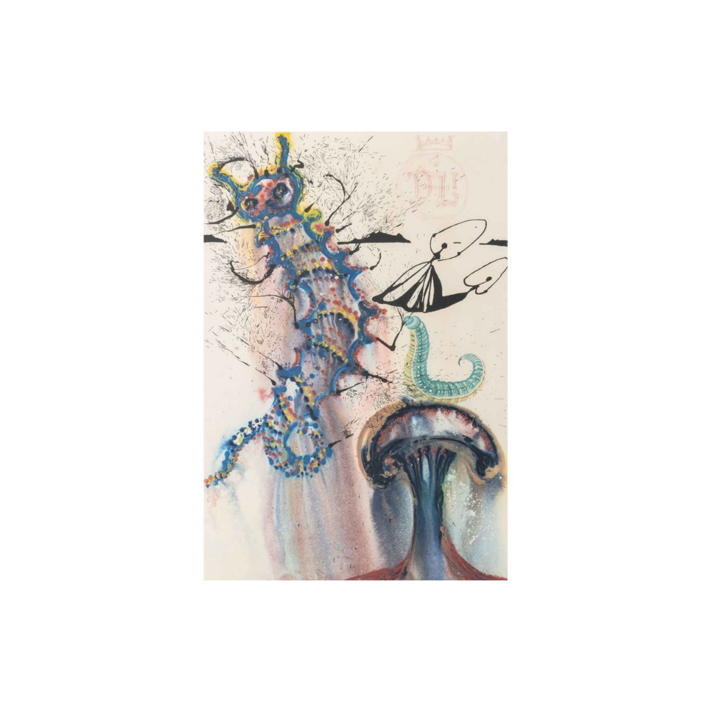 Salvador Dalí – Alice’s Adventures in Wonderland — Plate 4 (1969)