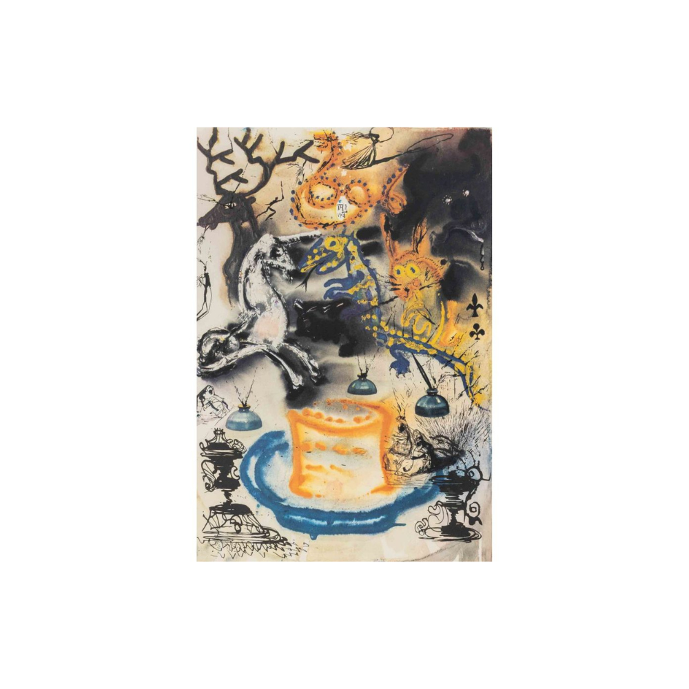 Salvador Dalí – Alice’s Adventures in Wonderland — Plate 2 (1969)