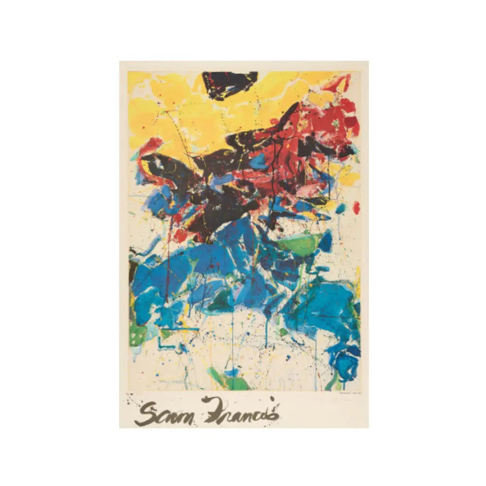 Sam Francis – Portrait de T. (ca. 1986) | Signed Print – LYNART STORE