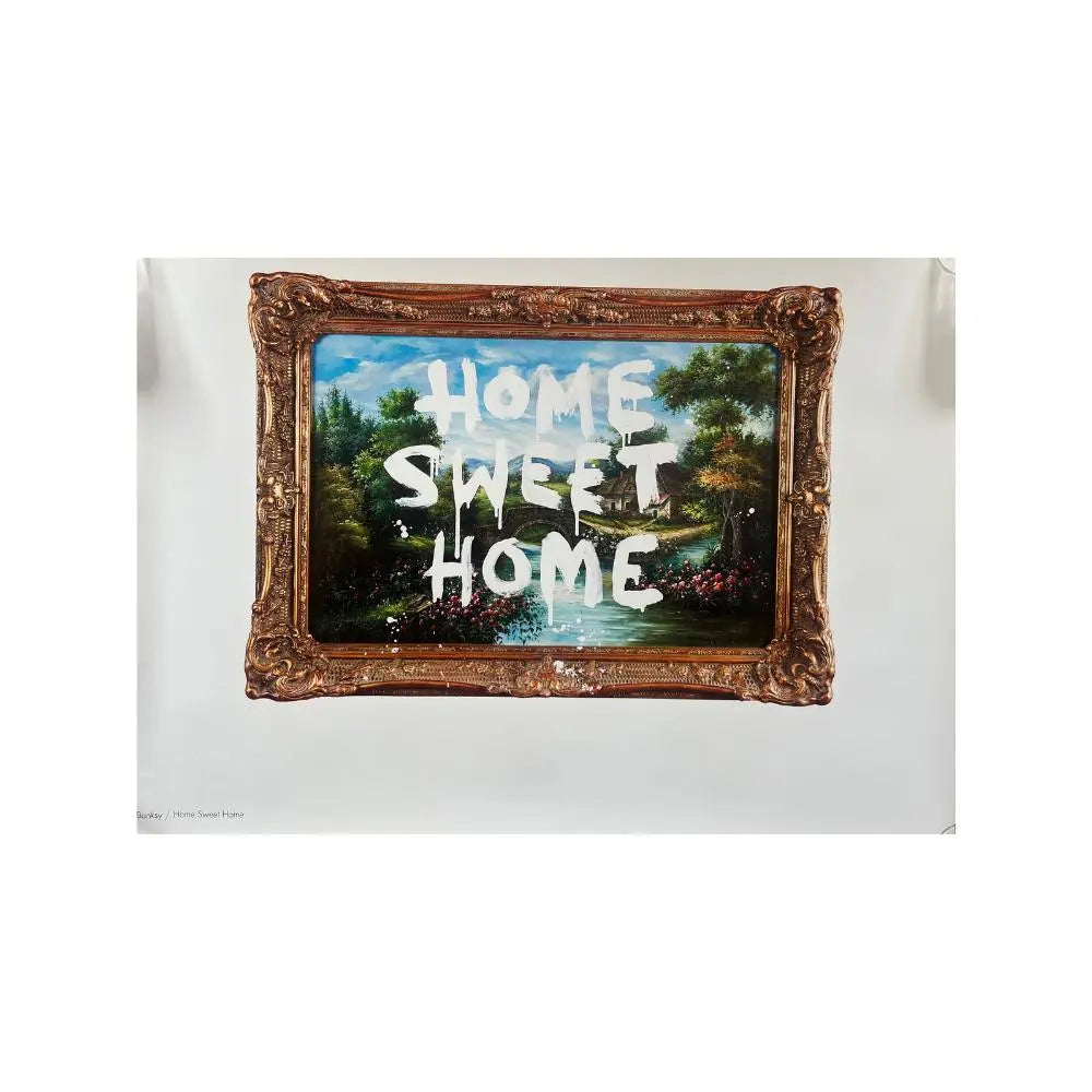 Sérigraphie Offset- BANKSY x MocoMuseum - Home Sweet Home L.Y.N.A.R.T Store