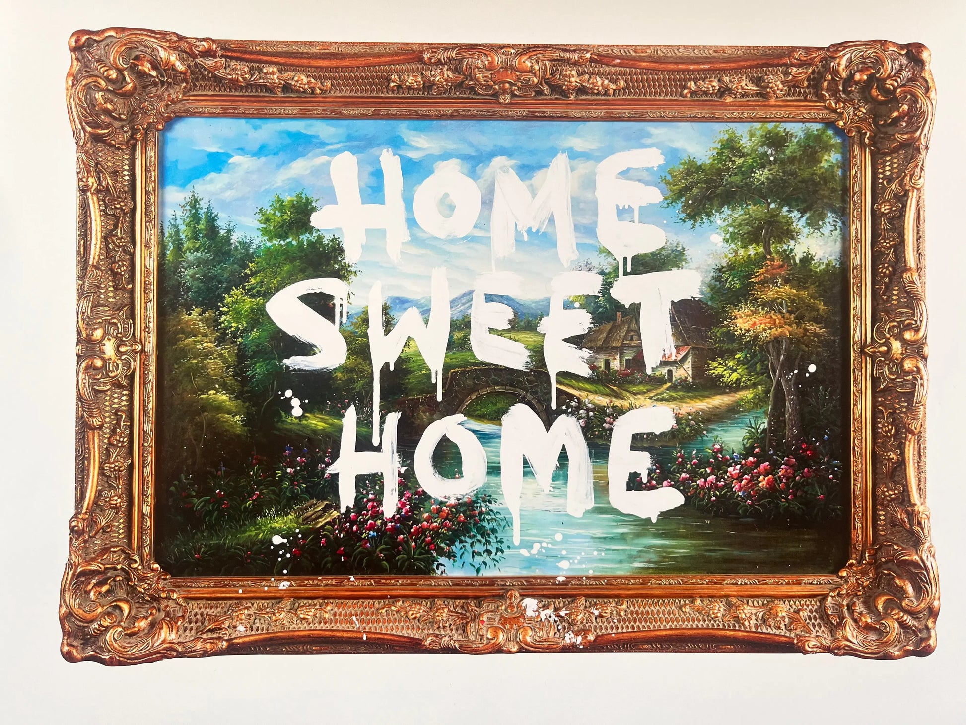 Sérigraphie Offset- BANKSY x MocoMuseum - Home Sweet Home L.Y.N.A.R.T Store