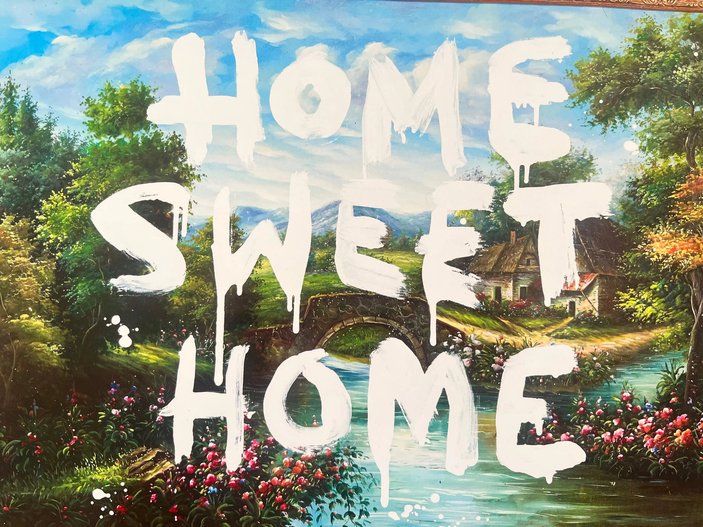 Sérigraphie Offset- BANKSY x MocoMuseum - Home Sweet Home L.Y.N.A.R.T Store