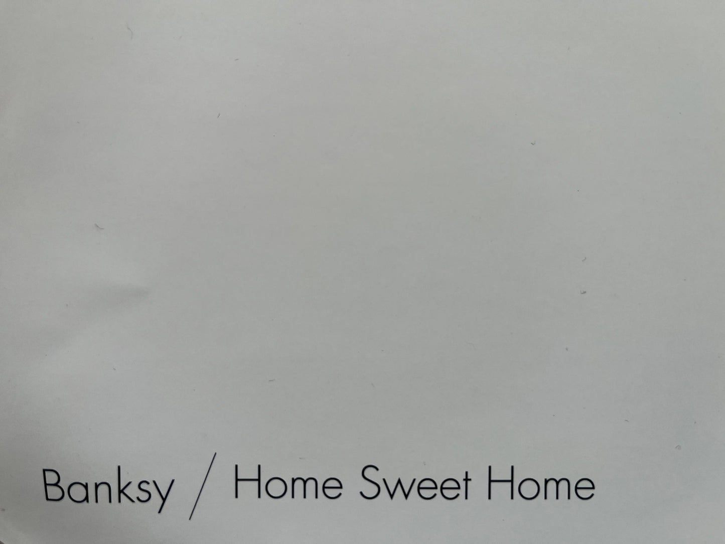 Sérigraphie Offset- BANKSY x MocoMuseum - Home Sweet Home L.Y.N.A.R.T Store