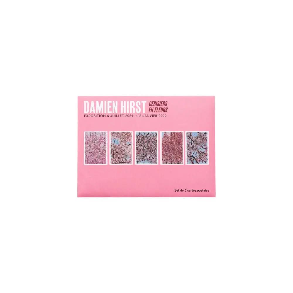Set de 5 cartes postales Damien Hirst - Cerisiers en Fleurs 