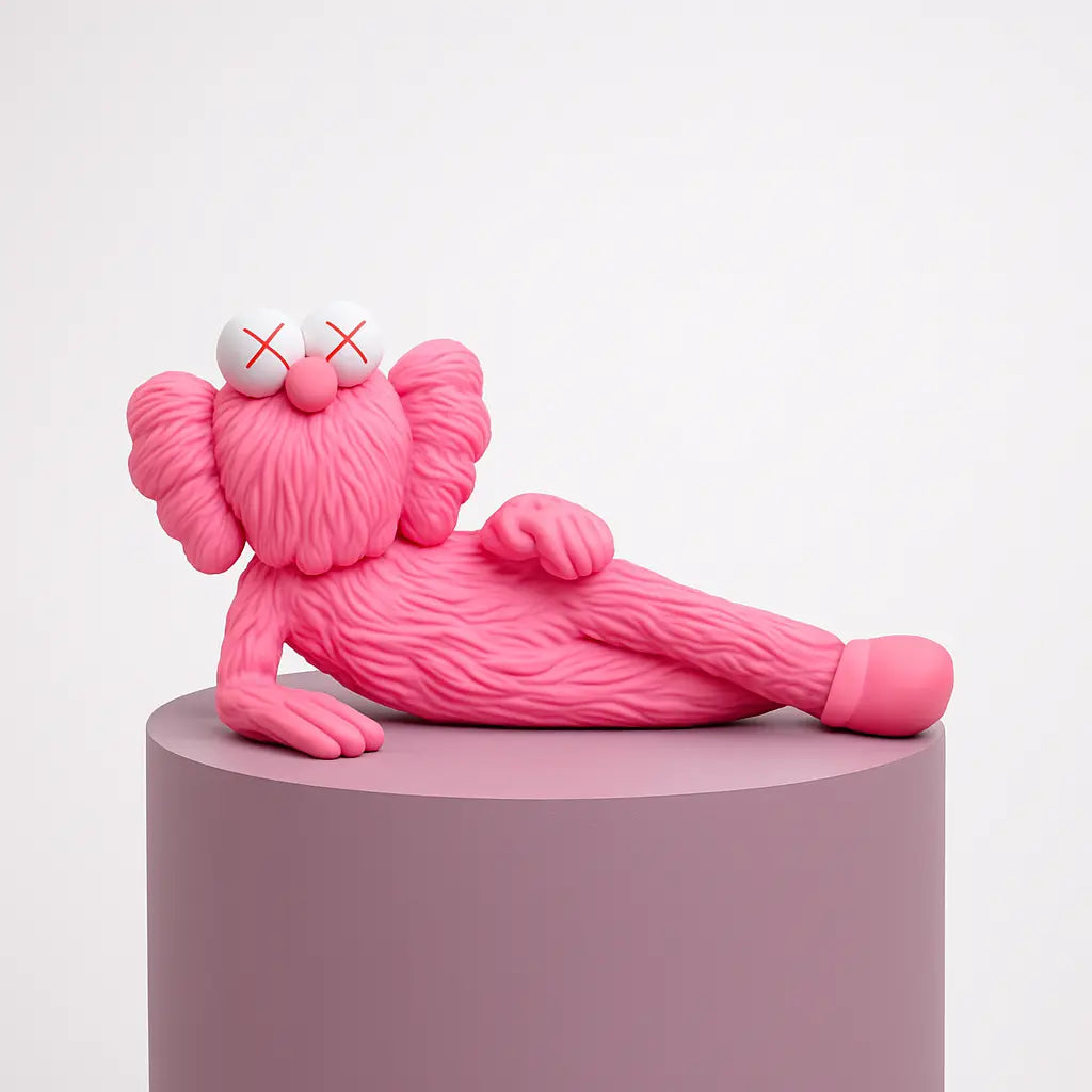 Set of 3 KAWS, Time off Blue,Pink,Black (2023) LYNART STORE