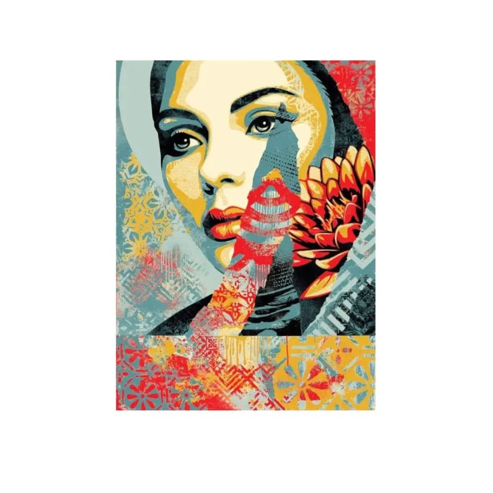 Shepard Fairey - One Earth Color (2024) - Screenprint on thick cream Speckletone paper