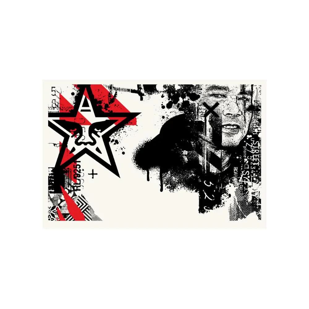 Shepard Fairey & WK - Portrait (2023) - Original lithograph