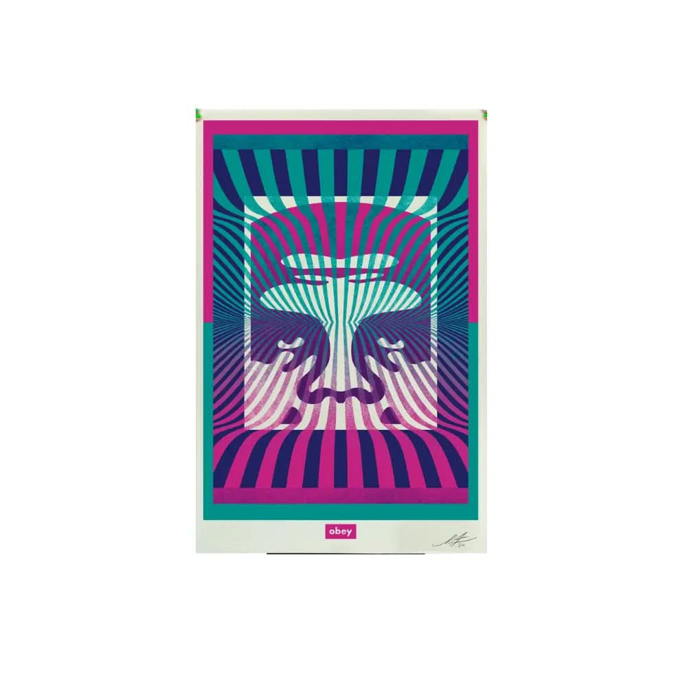 Shepard Fairey シェパード・フェアリー（本人サイン入り） シェパード・フェアリー（OBEY）ポスター - サイン入り - Obeyアイコン