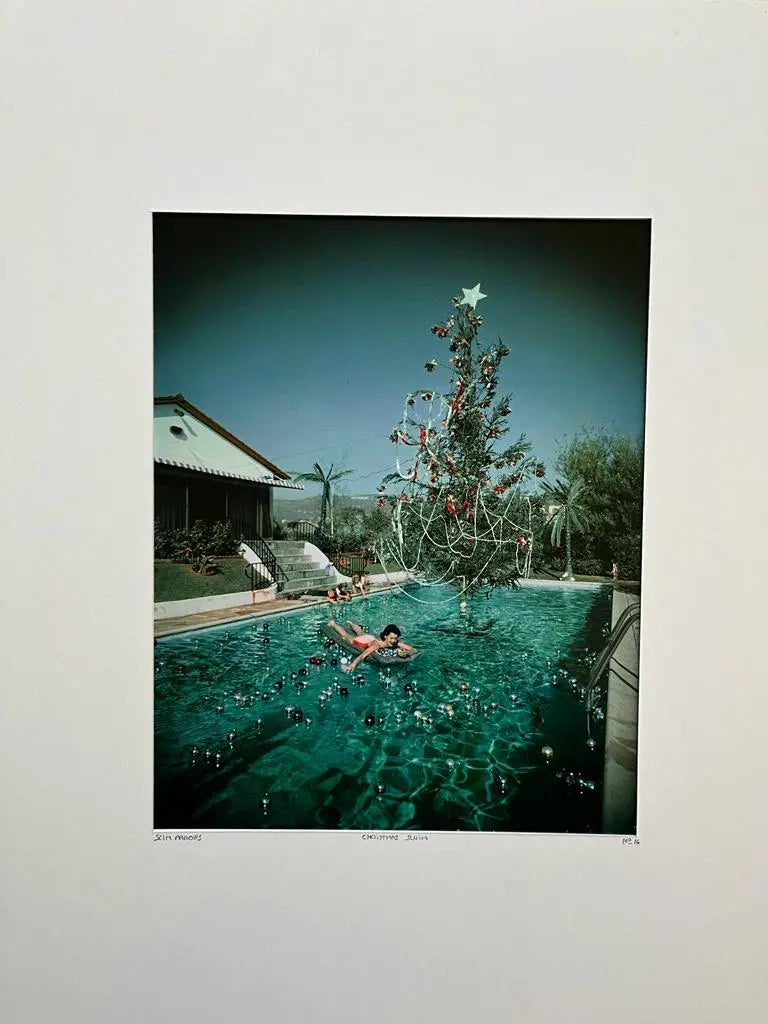 Slim Aarons - Christmas Swim - Edition épuisée LYNART STORE