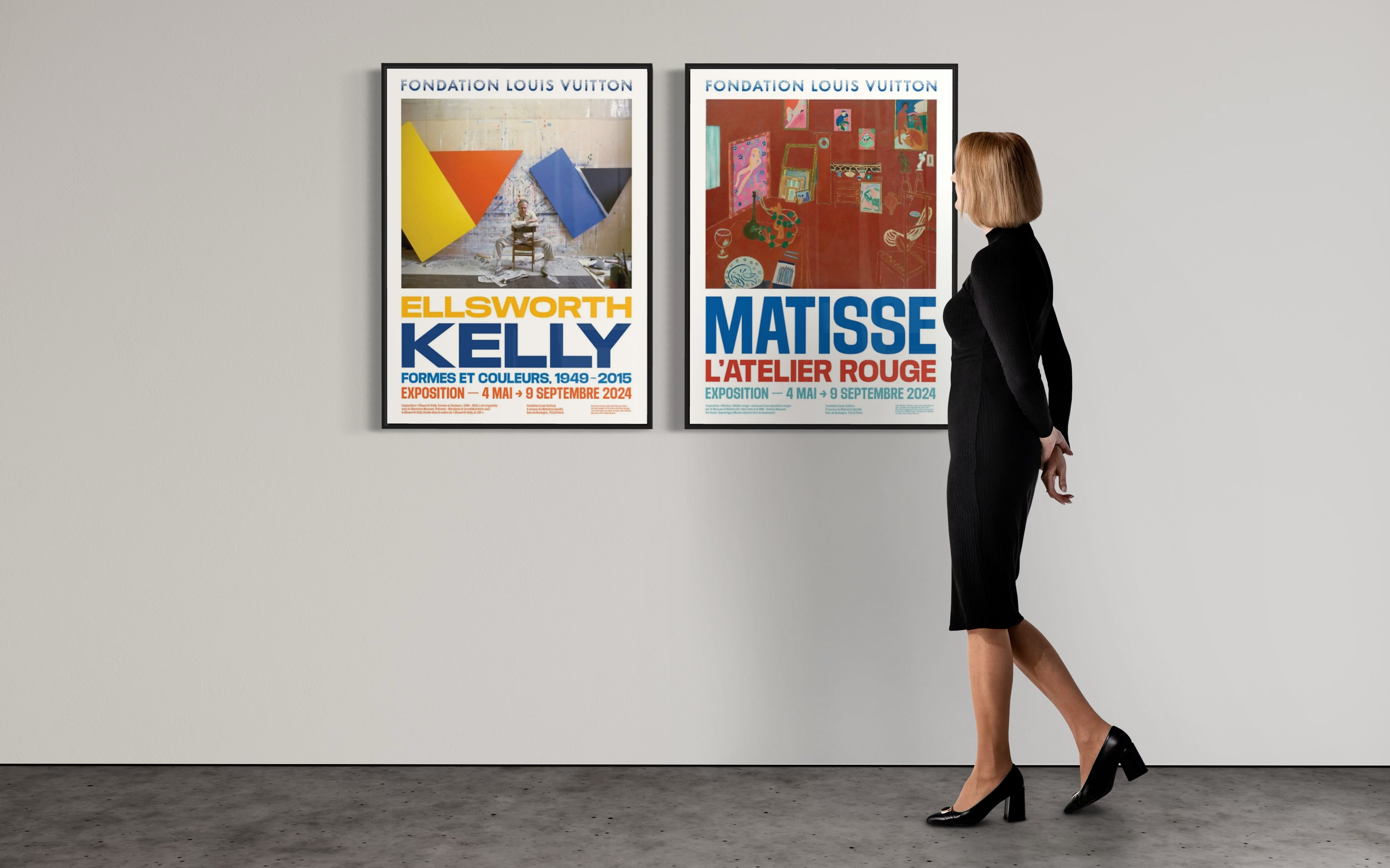 Henri Matisse & Ellsworth Kelly - Set of 2 posters - FONDATION LOUIS VUITTON - 2024