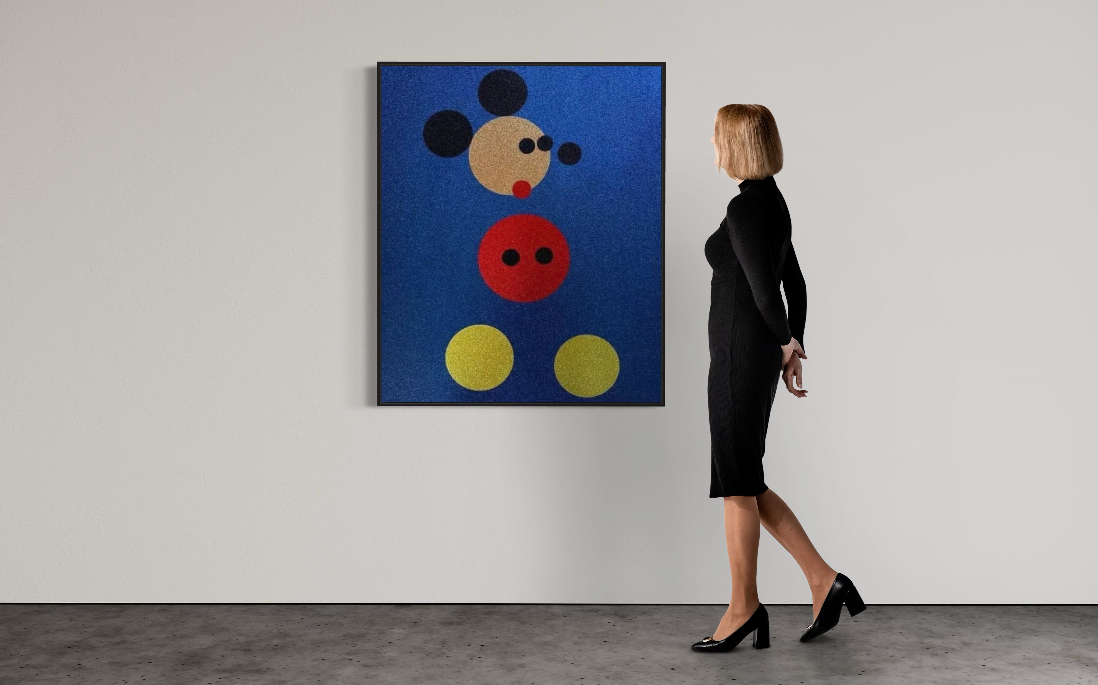 Damien Hirst - Mickey Blue Glitter - Color screenprint – LYNART STORE