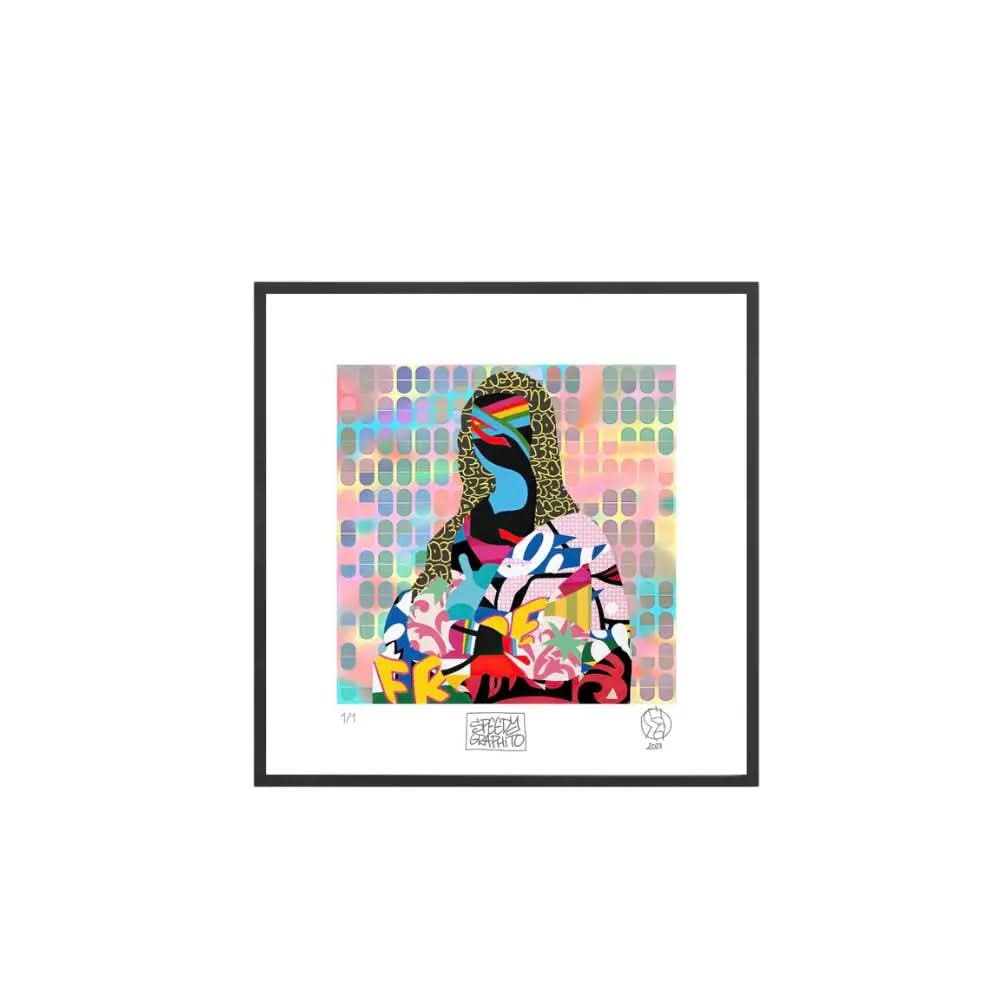 Speedy Graphito, Mona Lisa (Main Edition) - Unique screenprint 1/1 on 300gsm high-quality cotton art paper