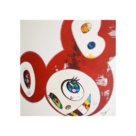 Takashi Murakami und dann x6 (Rot: Die Superflat-Methode)