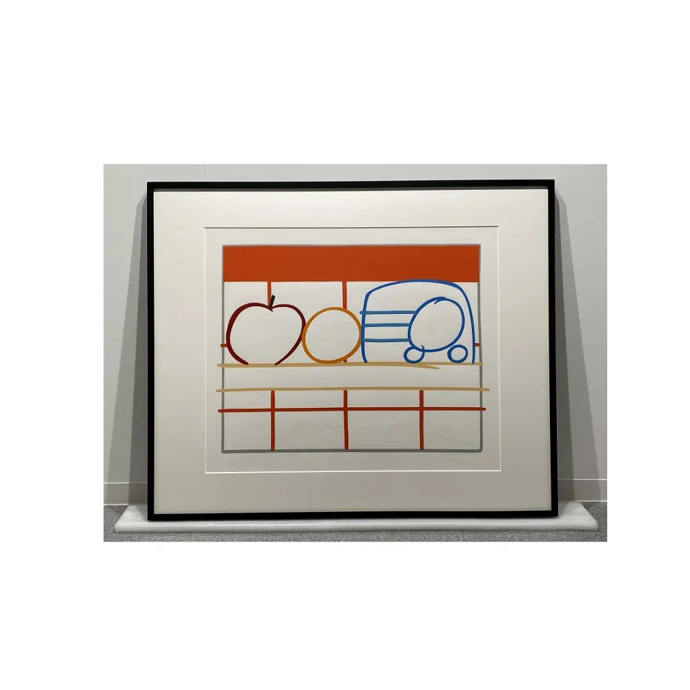 TOM WESSELMANN,Still Life with Apple, Orange and Radio (1991) - Screenprint in colors