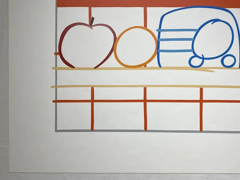 TOM WESSELMANN - Still Life with Apple Orange and Radio