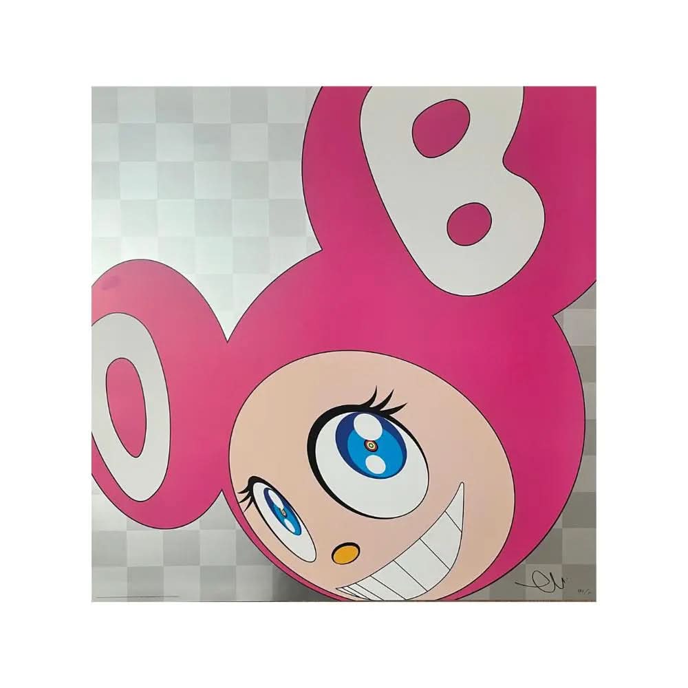 Takashi Murakami - And then and then and then and then and then (Pink) - Color offset lithography with blind stamp