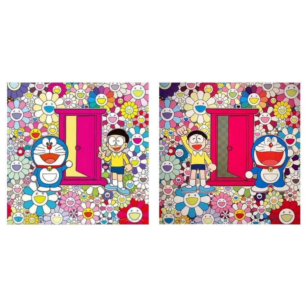 Takashi Murakami, Set of 2 screenprints