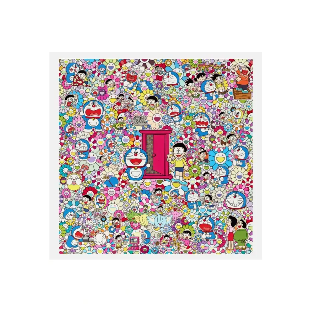 Takashi Murakami, Many Things Await Beyond Anywhere Door (Dokodemo Door), 2019 - Silkscreen