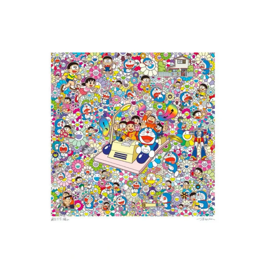 Takashi Murakami, On an Endless Journey on a Time (2019) - Screenprint