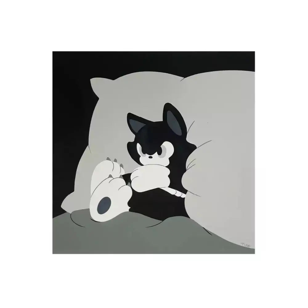 Tide, Angry Cat (2020) - Screenprint on paper