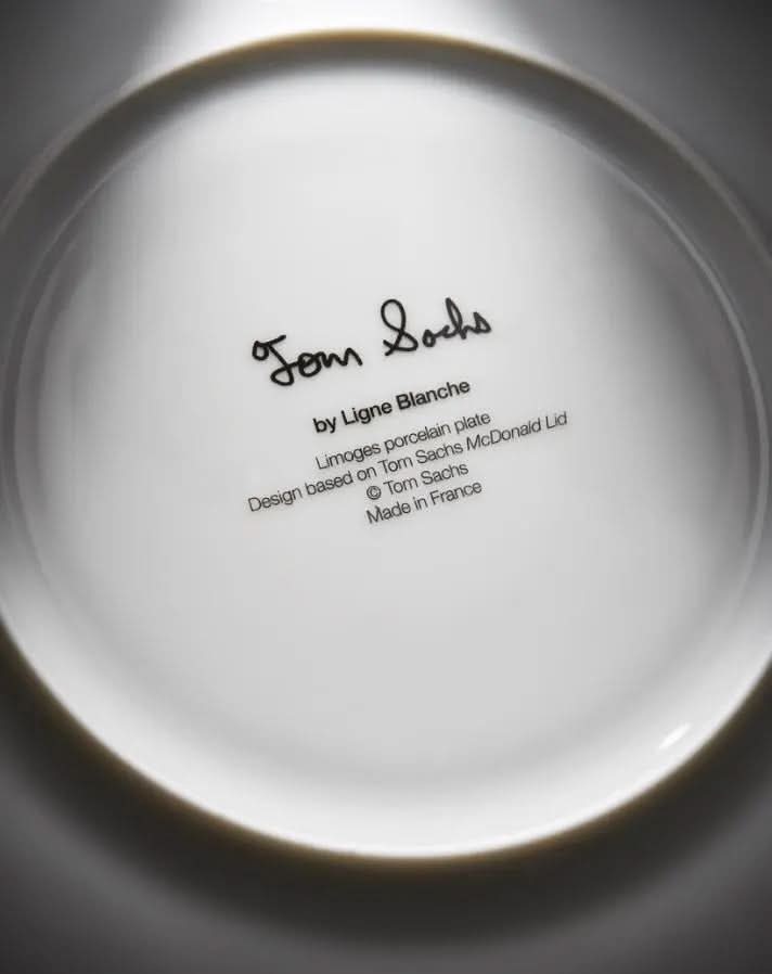 Tom Sachs, Large Porcelain Plate, Mcdonald Ltd LYNART STORE