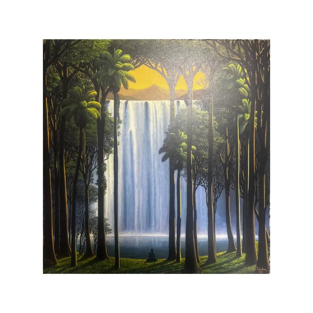 Tomás Sánchez, Cascada como ícono ( 2025) -  UV pigment print 