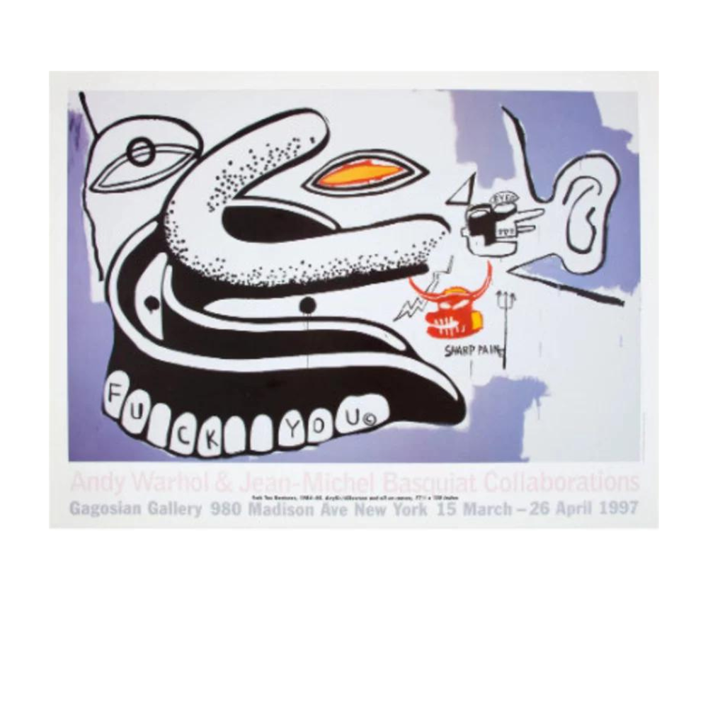 Jean Michel Basquiat & Andy Warhol - Original 1997 Poster
