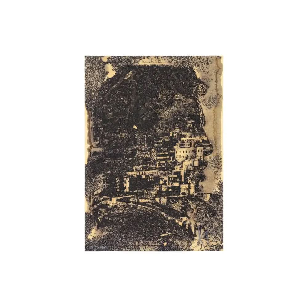 Vhils - The Jaunt #093, Purpose (Hand Finished) - Risograph printing on black 170gsm paper with hand-finished bleach treatment