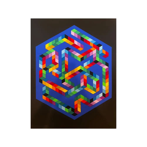 Victor Vasarely - Babel (1978) - Original screenprint on Vélin paper