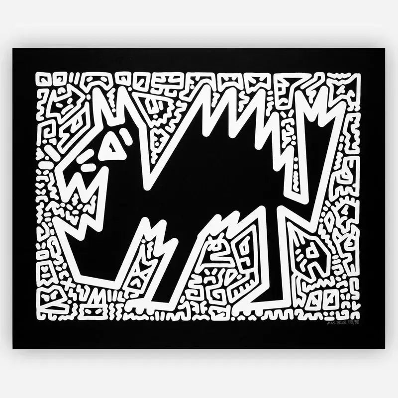 Woof and Meow! - Mr Doodle Lithographie Diptyque LYNART STORE