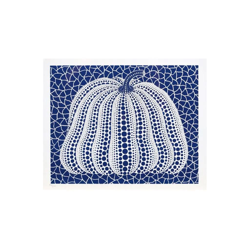 Yayoi Kusama – Pumpkin (Blue), 2011 – Official Silkscreen